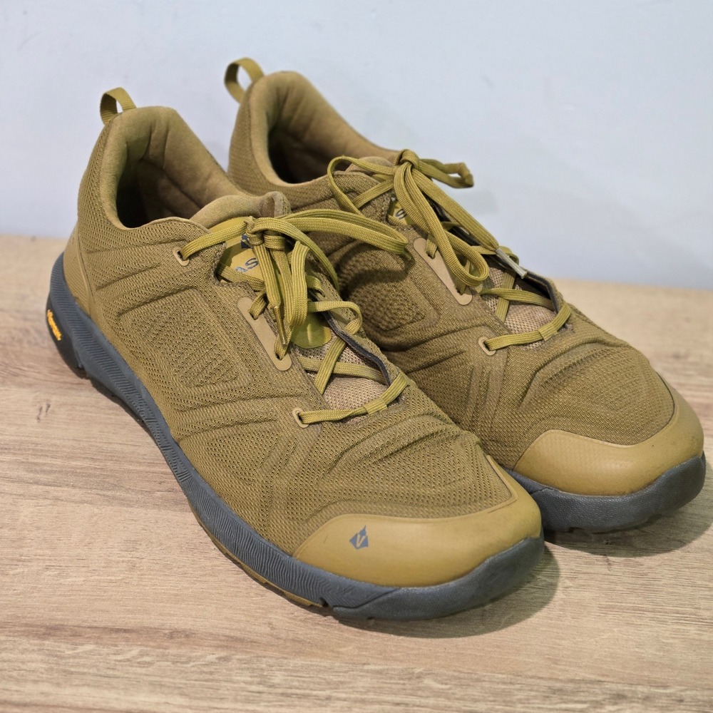 Vasque Satoru Trail LT Low Mens 14 Olive Green Hiking Shoes Vibram 7992M Travel